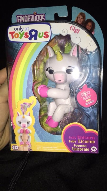 Brand New (Toys R Us Exclusive) Gig Baby Unicorn Fingerling (Hardest Fingerling To Find)