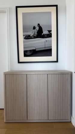 Modern Fluted 3-Door Console / Sideboard – Coastal Oak