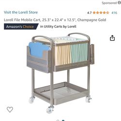 Lorell 25 inch deep mobile file cabinet New And In Box