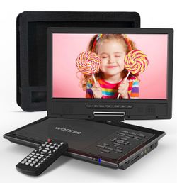 WONNIE 12.5" Portable DVD Player Car Headrest Video Player with 10.5" Swivel Screen