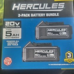 Hercules And Bauer 20v Batteries