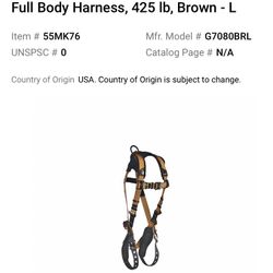 Falltech, 425lb, BROWN, Large