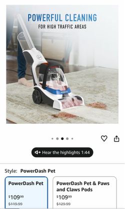 Hoover powerDash carpet cleaner