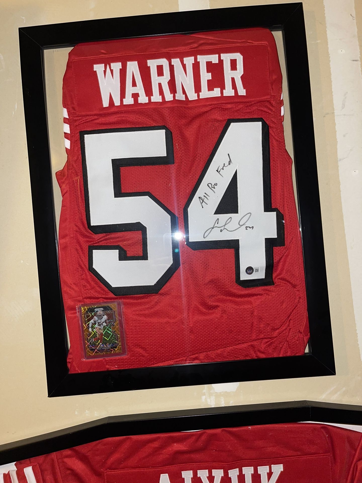 Signed Fred Warner Jersey