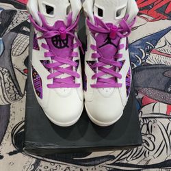 2020 Nike Air Jordan 6 Retro "Quai 54/Purple/Team Orange" CZ4152-101 size 10.5!