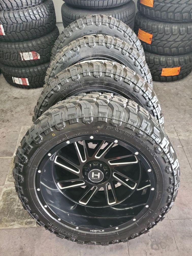 22x12 Hostile Wheels and 35" MT Tires