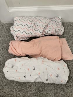 *Lot of 3 American Baby Company Brand 100% Cotton Fitted Crib Sheets*