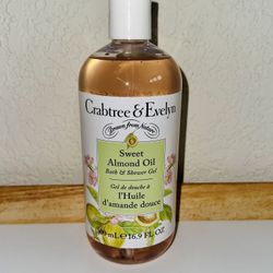 Crabtree & Evelyn Body Wash 16.9oz Sweet Almond Oil