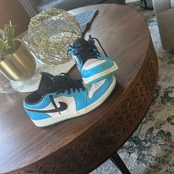 UNC Blue Mens Jordan 1 low