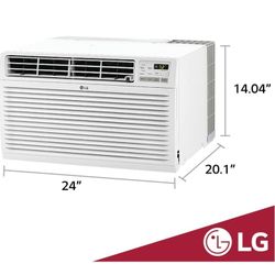 BRAND NEW IN SEALED BOX LG 7,800 BTU Through the Wall Air Conditioner, 115V, AC Wall Unit for Rooms up to 330 Sq. Ft., Perfect for Bedroom or Office, 