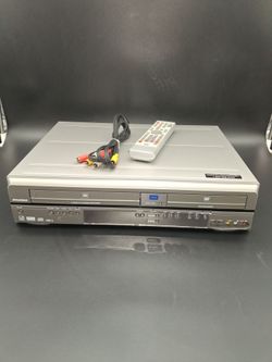 Sylvania DVD Recorder/VCR/HDD with Remote and cable.  Works fine.