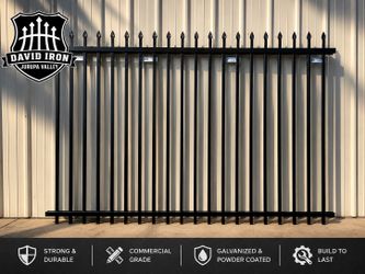 6ft Iron Fence Panels Starting at $49 | Multiple Styles Available