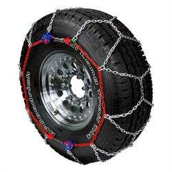AUTOTRAC Self Tightening Snow Traction Chain set Of 2 for Truck & SUV PN#0232610 Snow chains, mud chains Fits 33x10.5-15 255/55-20• 265/70-16 275/60-