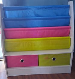 Mind Reader Brand Multi-Colored Book And Toy Box Storage 