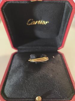 Cartier Trinity Ring And Necklace (Small Model) – Size 51 – $800 /$1000