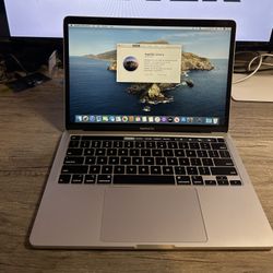 2020 13” MacBook Pro: 1.4Ghz Quad Core I5, 8GB, 256GB SSD