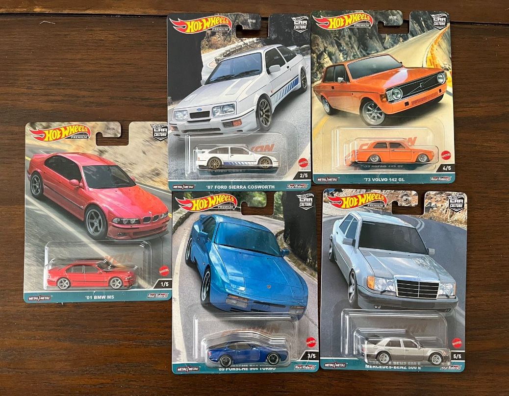 Hot Wheels premium Canyon Warriors complete set of 5