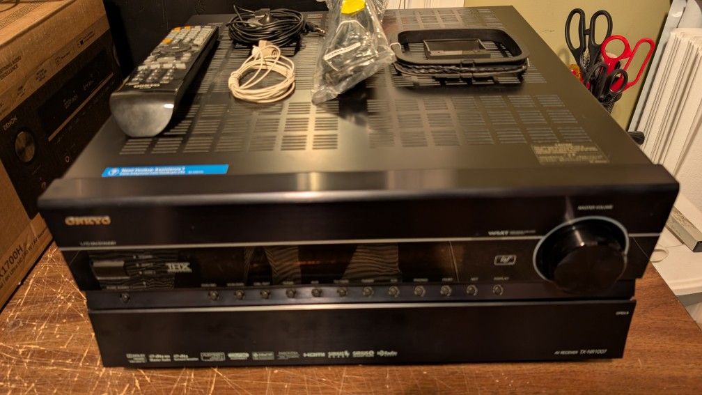 Onkyo Theater Receiver TX-NR1007, 9.2 Surround, 3 Zones, 135 Watts Per Channel