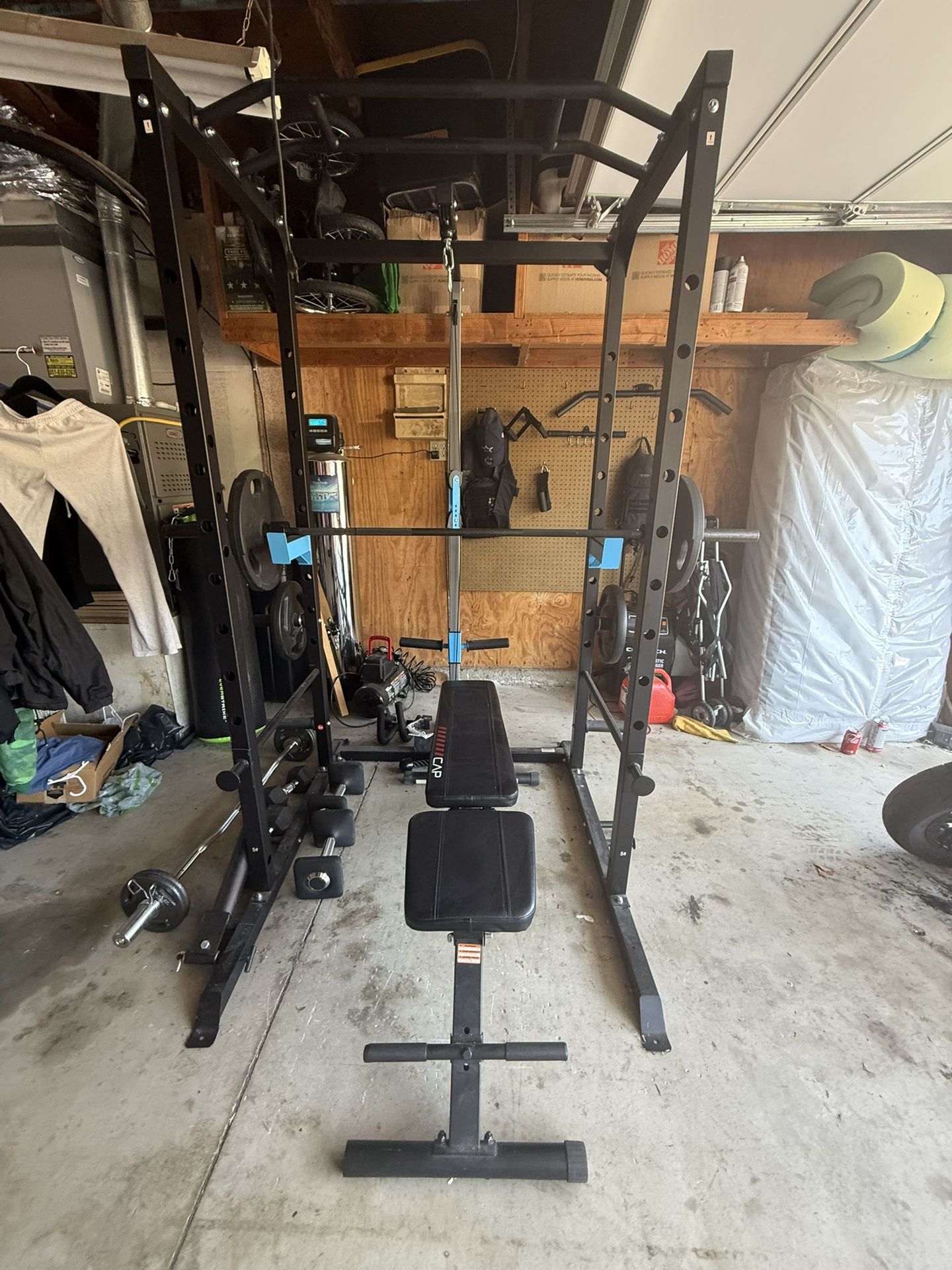 Home Gym Cage Plus Weights
