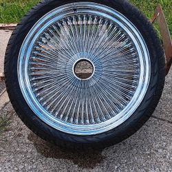 22" 188 Spoke Wire Wheels With Tires