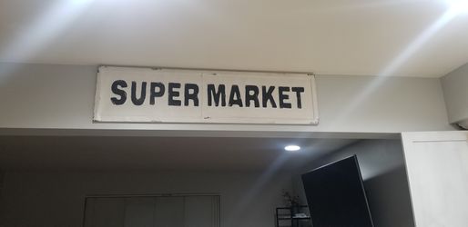 Large metal farmhouse sign