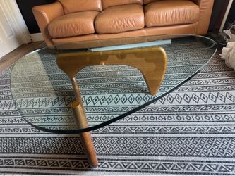 Modern Triangle Glass Coffee Table