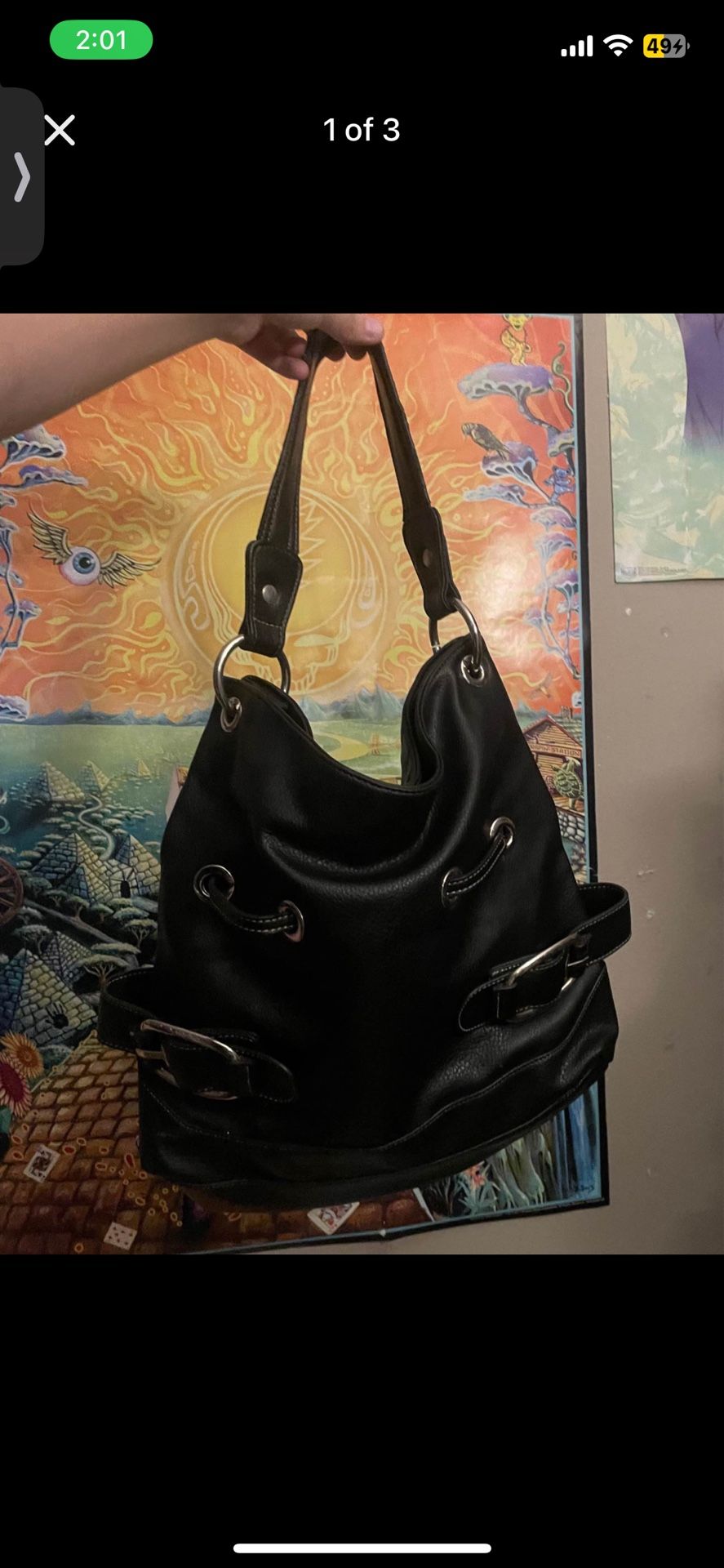 cute black hobo purse