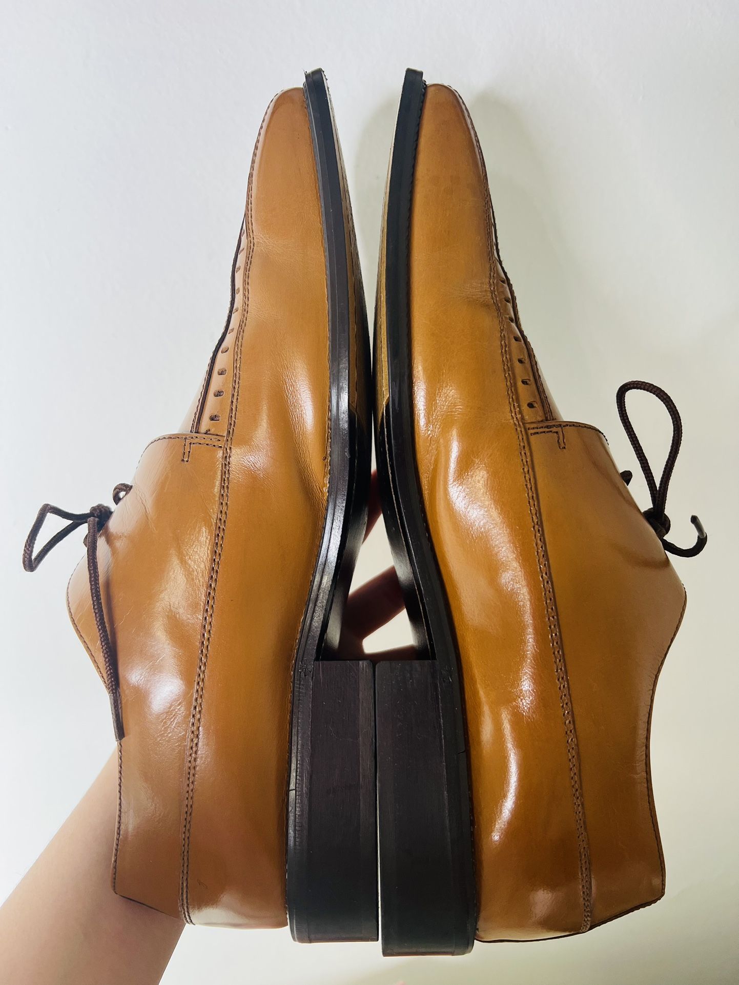 Fratelli Footware Mens Leather Khaki Square Dress Shoes Size‎ 10 Fratelli Footware Mens Leather Khaki Square Dress Shoes Size  main image 2