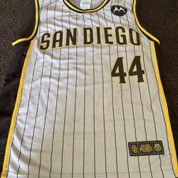 San Diego Padres Joe Musgrove Basketball Style Jersey Size Medium Adult 