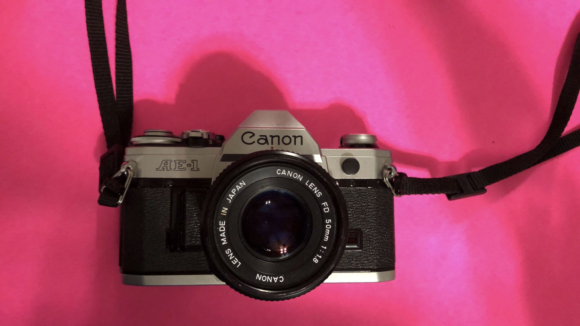 Canon SLR film camera.