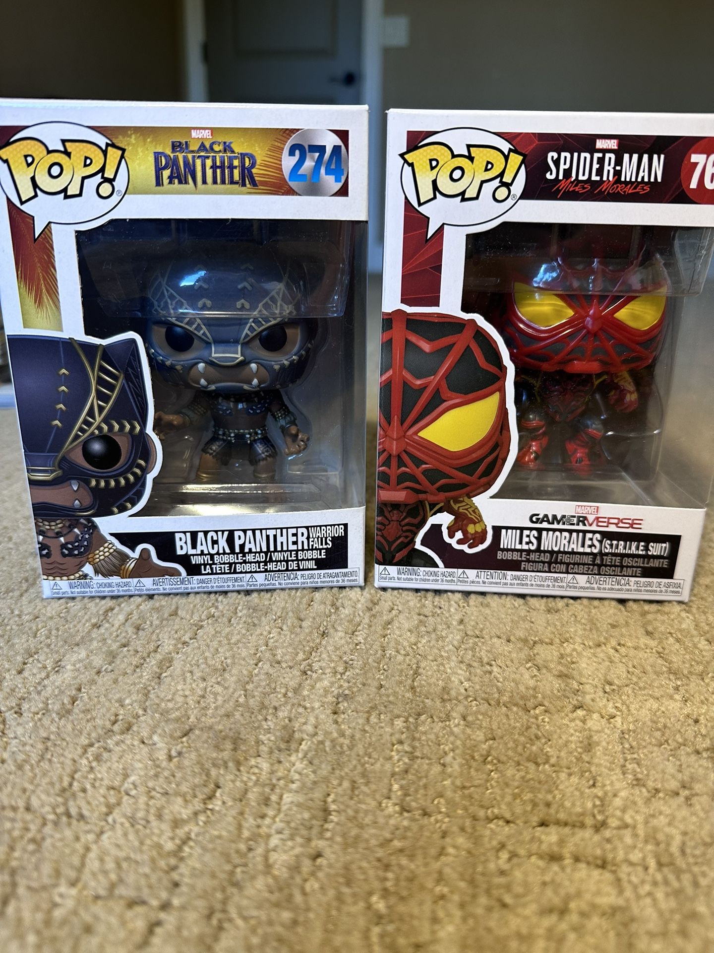 Funko pop bundle Miles Morales & Black Panther