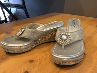 Grazie slip on wedges - sparkly! Purchased in Vegas, only wore there.