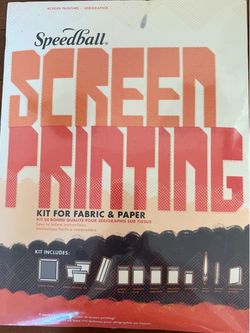 Speedball Fabric & Paper Screen Printing Ink Kit NEW