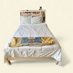 Pristine PB Teen Headboard with Bed Frame
