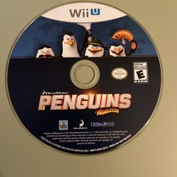 The Penguins of Madagascar (Nintendo Wii U, 2014) Disc Only
