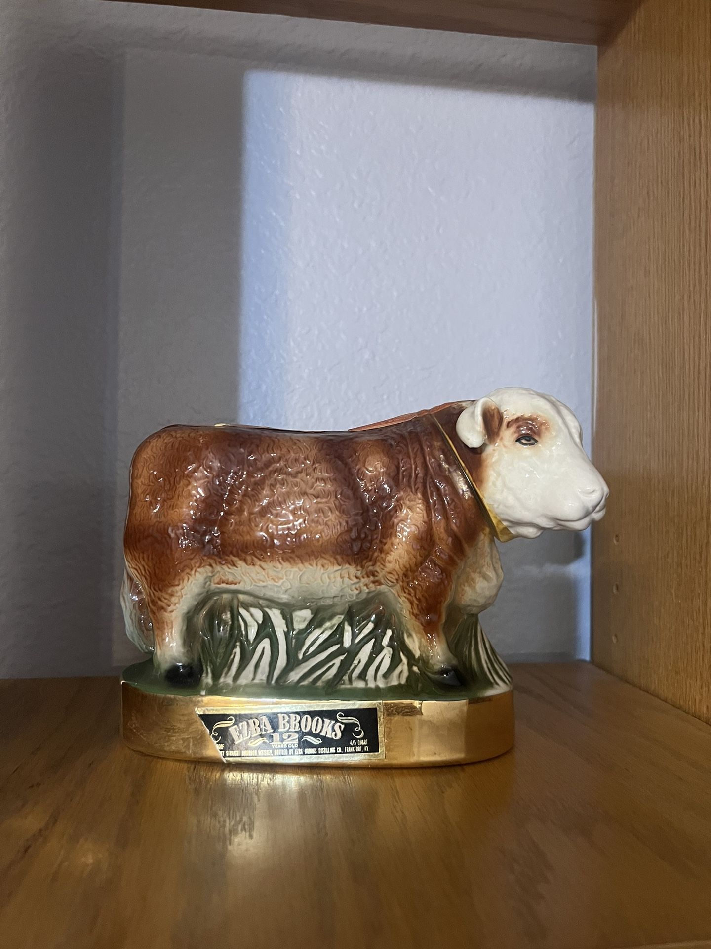 Vintage 1971 Ezra Brooks 12 Year Old Decanter