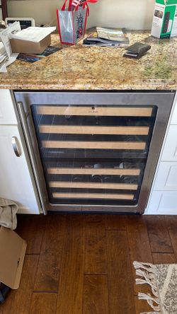 Uline 24" undercounter 2 zone fridge-For Parts Only