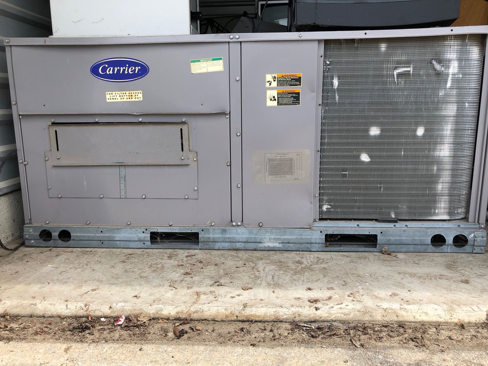 Carrier Rooftop Unit 48tfe006 -511 5-ton 208-230v 3ph MFD 2008