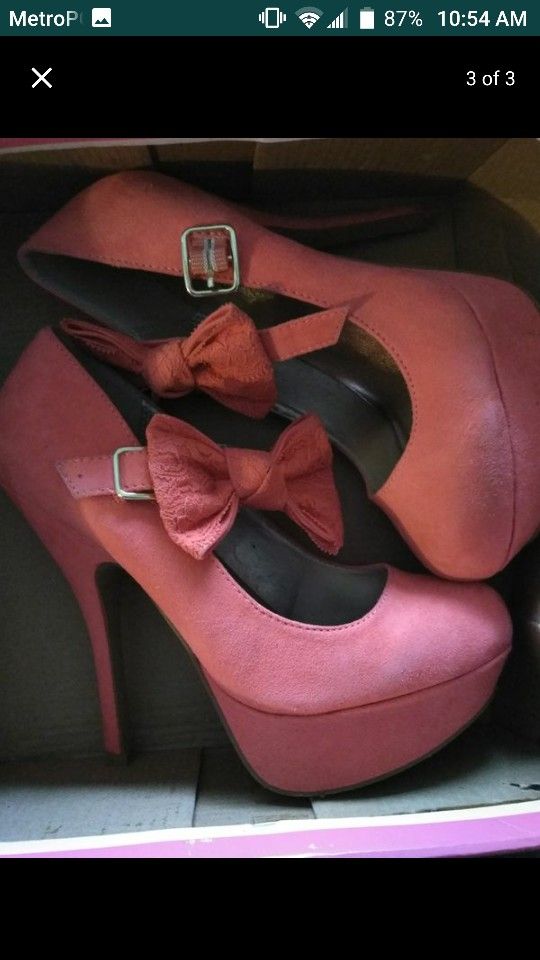 Pink heels