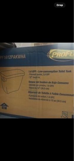 Proflo Toilet Tank- brand new!