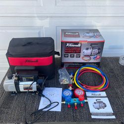 3.5 CFM Refrigerant Vacuum Pump Manifold Set