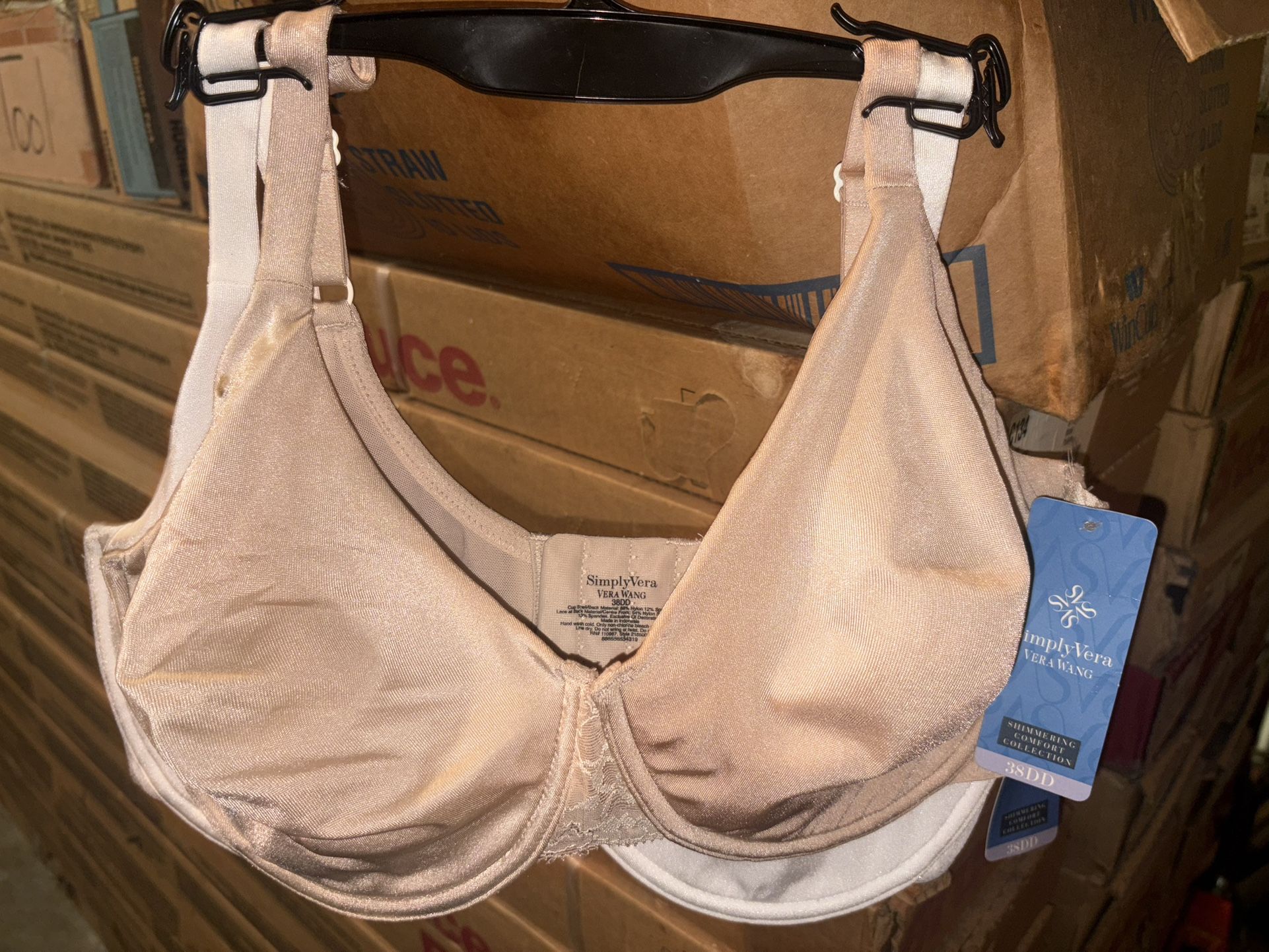 3 Simply Vera Wang Bras Size 38 DD