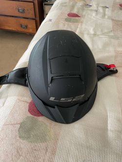 LS2 Matte Black Half Bike/Motorcycle Helmet