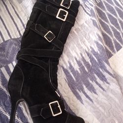 Ellie, High Boots, Black, 7