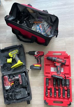 Mixed Power Drill & Tool Lot