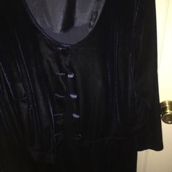 Velvet Dress With Jacket Or Skirt   Size 20 