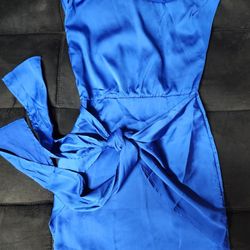 Cute Royal Blue Mini Dress