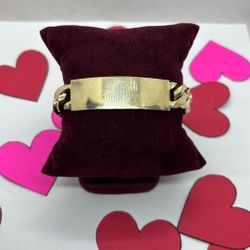 10k ID Bracelet HOLLOW