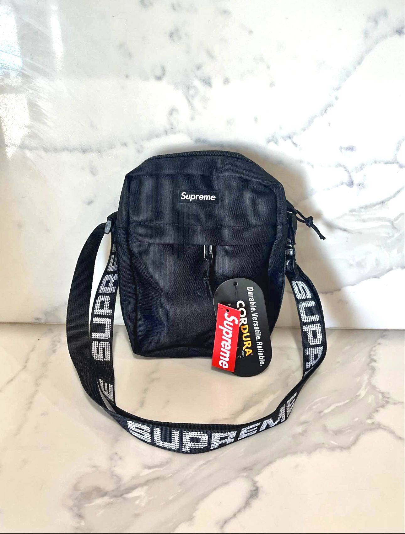 Supreme Shoulder Bag – Black 💼 Brand New with Tags