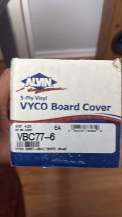 Alvin VYCO 5-Ply Board Cover 36” × 48” – NEW SEALED